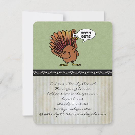 Funny Thanksgiving Kaart (Voorkant)