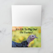 Funny Thanksgiving Kaart (Binnen)