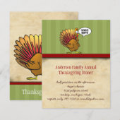 Funny Thanksgiving Kaart (Voorkant / Achterkant)