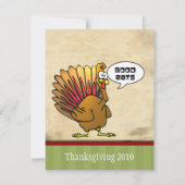 Funny Thanksgiving Kaart (Achterkant)