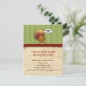 Funny Thanksgiving Kaart (Staand voorkant)