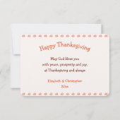 Funny Thanksgiving Kaart hoe we Turkije moeten roo (Achterkant)