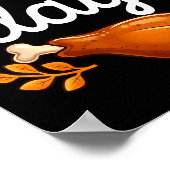 Funny Thanksgiving Leg Day Family Matching Turkey Poster (Hoek)