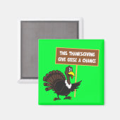 Funny Thanksgiving Magneet (Voorkant / Achterkant)