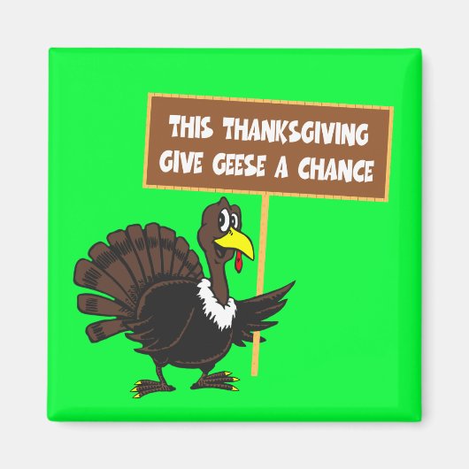Funny Thanksgiving Magneet (Voorkant)