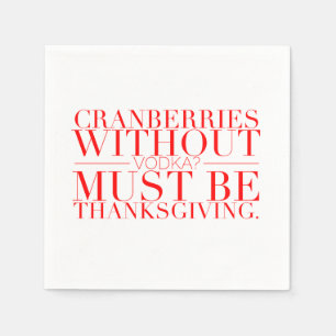 Funny Thanksgiving Napkins Servetten