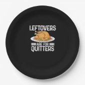 Funny Thanksgiving outfit Leftovers zijn geschikt Papieren Bordje (Voorkant)