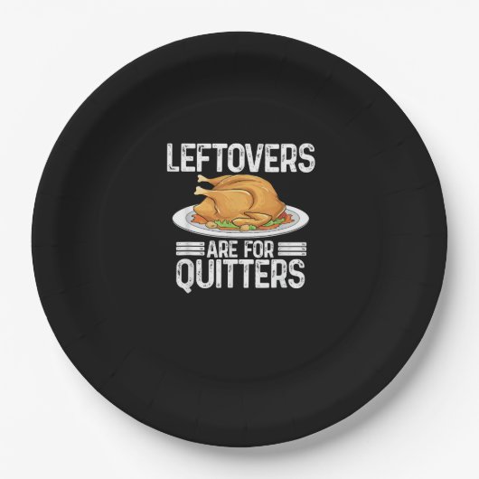 Funny Thanksgiving outfit Leftovers zijn geschikt Papieren Bordje (Voorkant)