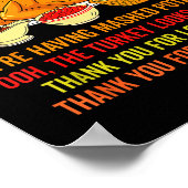 Funny Thanksgiving P The Cranberry Sauce Mashed Ta Poster (Hoek)