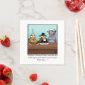 Funny Thanksgiving Party Napkins Servet (Insitu)