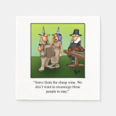 Funny Thanksgiving Party Napkins Servet (Voorkant)