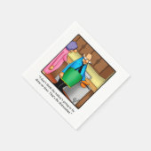 Funny Thanksgiving Party Napkins Servet (Hoek)