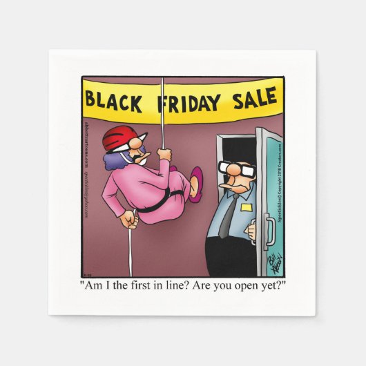 Funny Thanksgiving Party Napkins Servet (Voorkant)