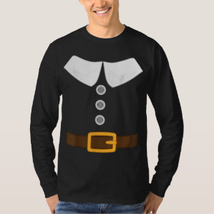 Funny Thanksgiving pelgrim kostuum kalkoen T-shirt