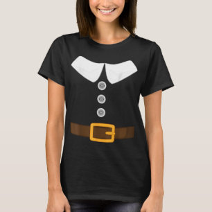 Funny Thanksgiving pelgrim kostuum kalkoen T-shirt