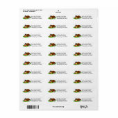 Funny Thanksgiving Pilgrim Return Address Labels (Full Sheet)