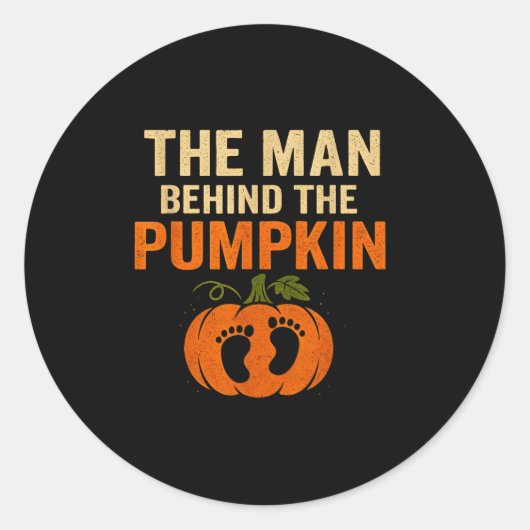 Funny Thanksgiving Pregnancy Reveal Costume For Da Ronde Sticker (Voorkant)