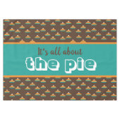 Funny Thanksgiving Pumpkin Pie Tafelkleed (Voorkant (Horizontaal))