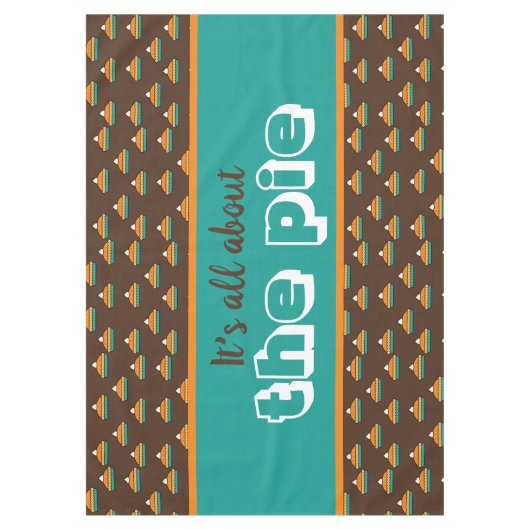 Funny Thanksgiving Pumpkin Pie Tafelkleed (Voorkant)