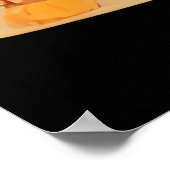 Funny Thanksgiving Pumpkins in Witch Hats Cartoon  Poster (Hoek)