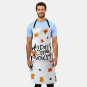 Funny Thanksgiving Quote Mijn Rollen zijn Zelfgema Schort (Gedragen)