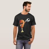 Funny Thanksgiving Soccer Team Player Coach Turkey T-shirt (Voorkant volledig)