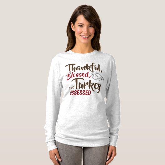 Funny Thanksgiving T-Shirts voor vrouwen (Voorkant volledig)