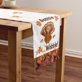 Funny Thanksgiving Table Runner Medium Tafelloper (Voorbeeld)