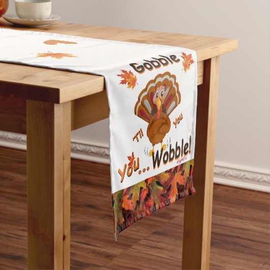 Funny Thanksgiving Table Runner Medium Tafelloper (Voorbeeld)
