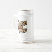 Funny Thanksgiving Thigh Man T-Shirts Bierpul (Voorkant links)