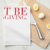 Funny Thanksgiving Towel Theedoek (Quarter Fold)