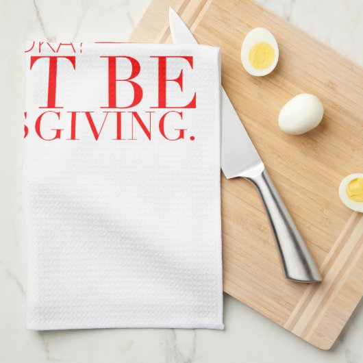 Funny Thanksgiving Towel Theedoek (Quarter Fold)