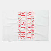 Funny Thanksgiving Towel Theedoek (Horizontaal)