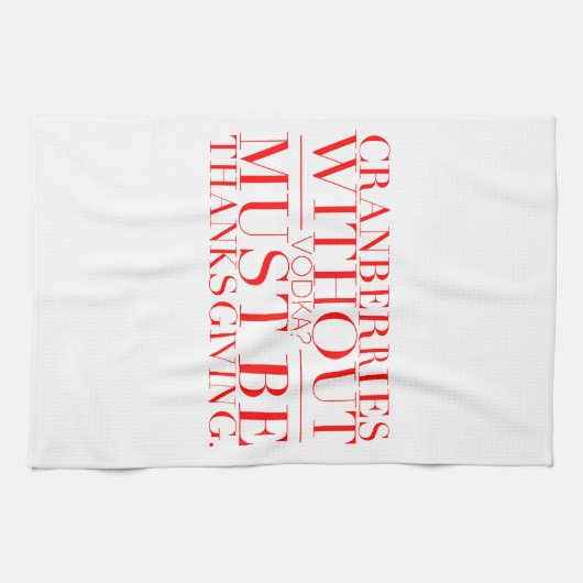 Funny Thanksgiving Towel Theedoek (Horizontaal)