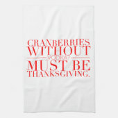 Funny Thanksgiving Towel Theedoek (Verticaal)