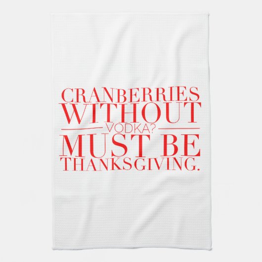 Funny Thanksgiving Towel Theedoek (Verticaal)