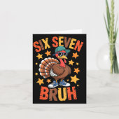 Funny Thanksgiving Turkey 67 Bruh Fall Farm Men Wo Kaart (Voorkant)