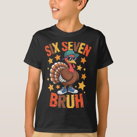Funny Thanksgiving Turkey 67 Bruh Fall Farm Men Wo T-shirt (Voorkant)