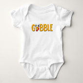 Funny Thanksgiving Turkey Baby Bodysuit (Voorkant)