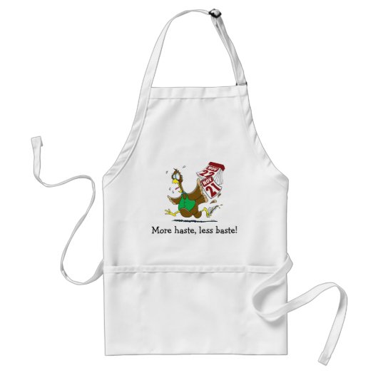 Funny Thanksgiving Turkey Baste grap Standaard Schort (Voorkant)
