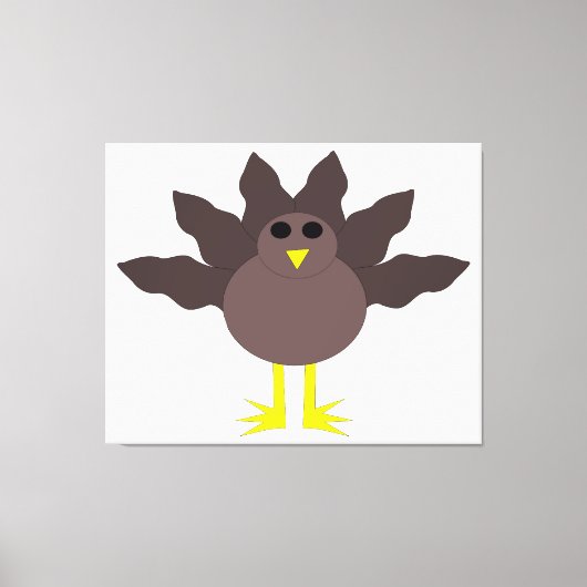 Funny Thanksgiving Turkey Canvas Print (Voorkant)