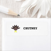 Funny Thanksgiving Turkey Custom Food Labels (Insitu)