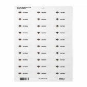 Funny Thanksgiving Turkey Custom Food Labels (Full Sheet)