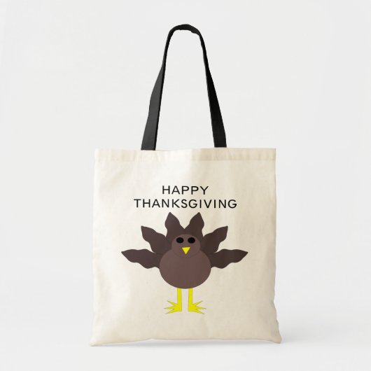 Funny Thanksgiving Turkey Customizable Bag Tote Bag (Voorkant)