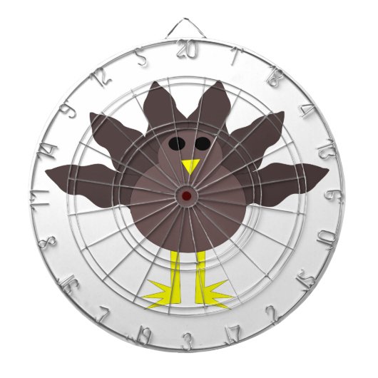 Funny Thanksgiving Turkey Dart Board Dartbord (Voorkant)