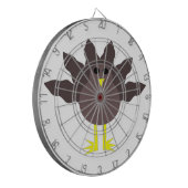 Funny Thanksgiving Turkey Dart Board Dartbord (Voorkant Links)