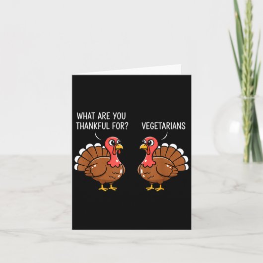 Funny Thanksgiving Turkey Design - What Are You Th Kaart (Voorkant)