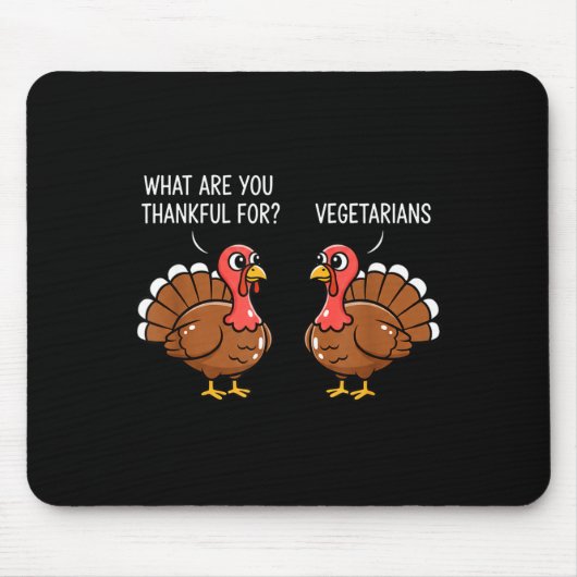 Funny Thanksgiving Turkey Design - What Are You Th Muismat (Voorkant)