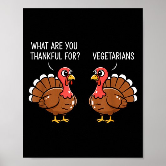 Funny Thanksgiving Turkey Design - What Are You Th Poster (Voorkant)