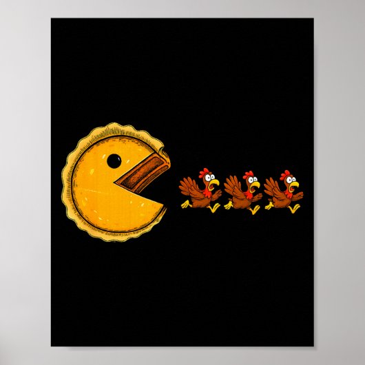 Funny Thanksgiving Turkey Gift For Men Women Kids  Poster (Voorkant)